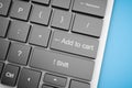 Add to cart button on a computer keyboard Royalty Free Stock Photo