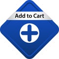 Add to cart icon web button Royalty Free Stock Photo