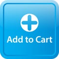 Add to cart icon web button Royalty Free Stock Photo