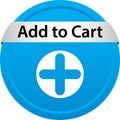 Add to cart icon web button Royalty Free Stock Photo