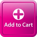 Add to cart icon web button Royalty Free Stock Photo