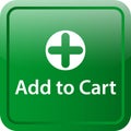 Add to cart icon web button Royalty Free Stock Photo