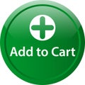 Add to cart icon web button Royalty Free Stock Photo