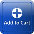 Add to cart icon web button Royalty Free Stock Photo