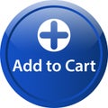 Add to cart icon web button Royalty Free Stock Photo