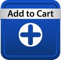 Add to cart icon web button Royalty Free Stock Photo