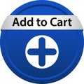 Add to cart icon web button Royalty Free Stock Photo