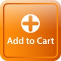 Add to cart icon web button Royalty Free Stock Photo