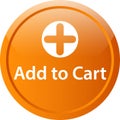 Add to cart icon web button Royalty Free Stock Photo