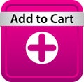 Add to cart icon web button Royalty Free Stock Photo