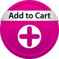 Add to cart icon web button Royalty Free Stock Photo