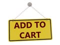 Add to cart sign
