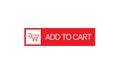 Add to cart button Shopping cart icon Flat design Royalty Free Stock Photo