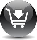 Add to cart web button Royalty Free Stock Photo