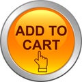 Add to cart web button Royalty Free Stock Photo