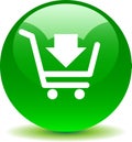 Add to cart web button Royalty Free Stock Photo