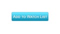 Add to watch list web interface button blue color, favorite films online