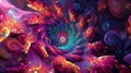 Add a touch of psychedelia to your project with these colorful and mindbending background designs Royalty Free Stock Photo