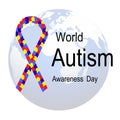 Add Your Puzzle of Caring. Autism Awareness Day Banner Royalty Free Stock Photo