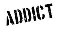 Addict rubber stamp Royalty Free Stock Photo