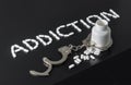 Addicted to drugs Royalty Free Stock Photo