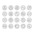 Addiction Substance Dependence Icons Set Vector .