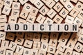 Addiction word concept