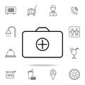 adding a folder icon. Element of simple icon for websites, web design, mobile app, info graphics. Thin line icon for website Royalty Free Stock Photo