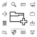 adding a folder icon. web icons universal set for web and mobile Royalty Free Stock Photo