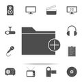 adding a folder icon. web icons universal set for web and mobile Royalty Free Stock Photo