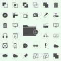 adding a folder icon. web icons universal set for web and mobile Royalty Free Stock Photo