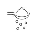 Adding salt line outline icon