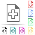 adding a sheet icon. Element of simple icon for websites, web design, mobile app, info graphics. Thick line icon for website Royalty Free Stock Photo