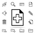 adding a sheet icon. web icons universal set for web and mobile Royalty Free Stock Photo