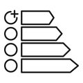 Adding task to list with right arrow buttons icon outline style