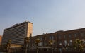 Addington Hospital on Durban Beachfront as seen from Golden Mile Royalty Free Stock Photo
