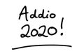 Addio 2020 Royalty Free Stock Photo