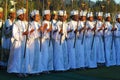 Addis Ababa, Ethiopia: Altar girls singing at Timkat, Epiphany celebrations.