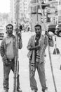 Men selling sugarcane on the street