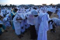 Addis Ababa, Ethiopia: Pilgrims attending Timkat Epiphany celebrations.