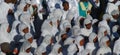 Addis Ababa, Ethiopia: Pilgrims attending Timkat Epiphany celebrations.