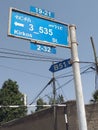 Addis Ababa`s street sign