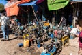 Addis Mercato in Addis Abeba, Ethiopia in Africa. Royalty Free Stock Photo