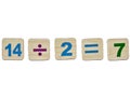 Addition operation with colored numbers - mathematics