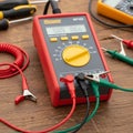 Additional tools like screwdrivers and another testing device Royalty Free Stock Photo