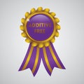 additive free ribbon badge. Vector illustration decorative design Royalty Free Stock Photo