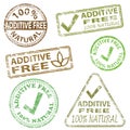 Additive Free Stamps Royalty Free Stock Photo