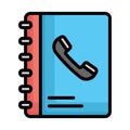 Address book, biography Vector Icon which can easily modify Royalty Free Stock Photo