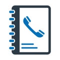 Address book, biography Vector Icon which can easily modify Royalty Free Stock Photo
