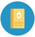 Address Book Isolated Vector icon that can be easily edit or modified Royalty Free Stock Photo